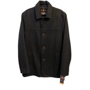 Dockers Men’s Large Wool Blend Walking Coat with Scarf NEW Retail $225.00 NICE!